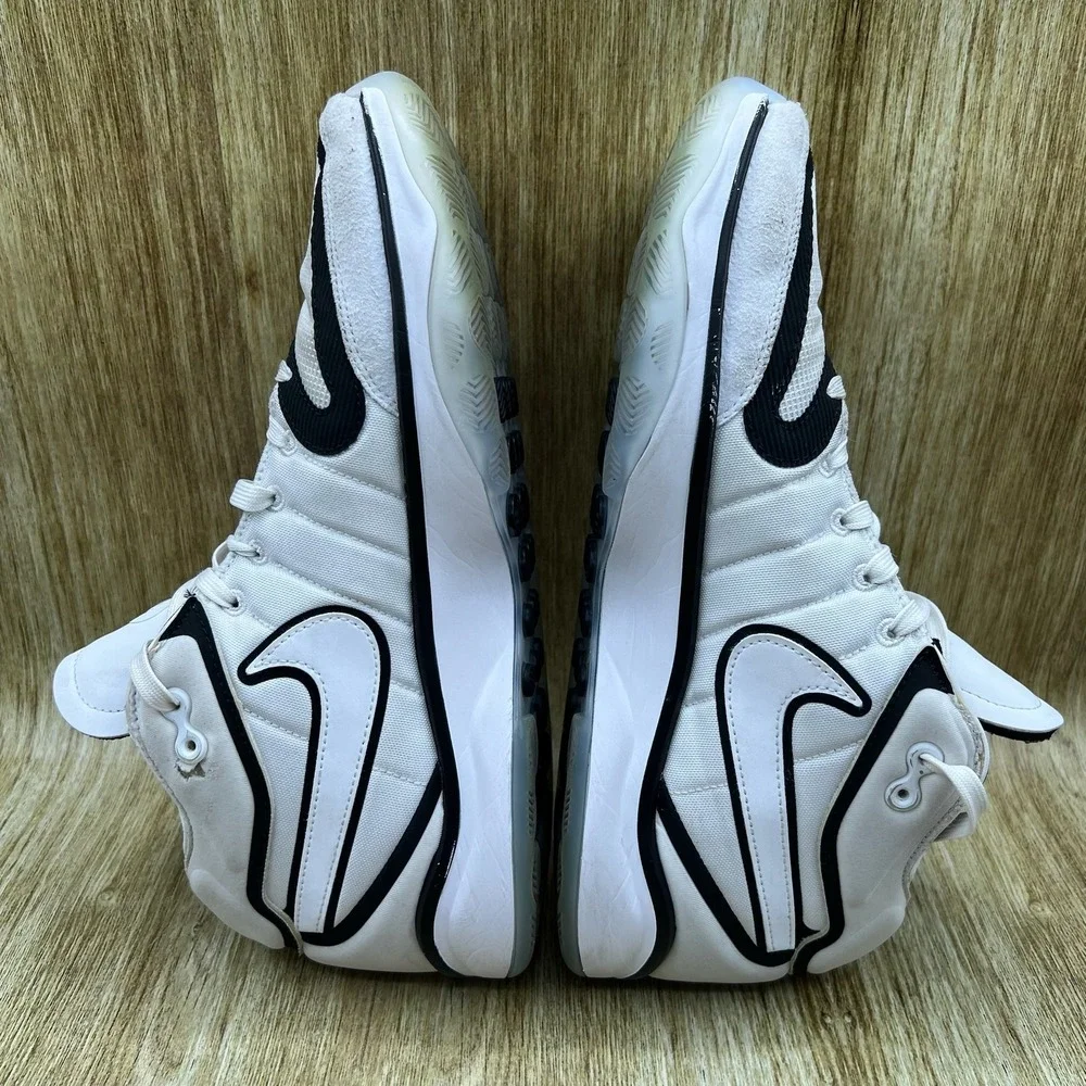 Nike Air Zoom‎ GT Hustle 2 Men's 11.5 White Black Basketball Shoes DJ9405-102